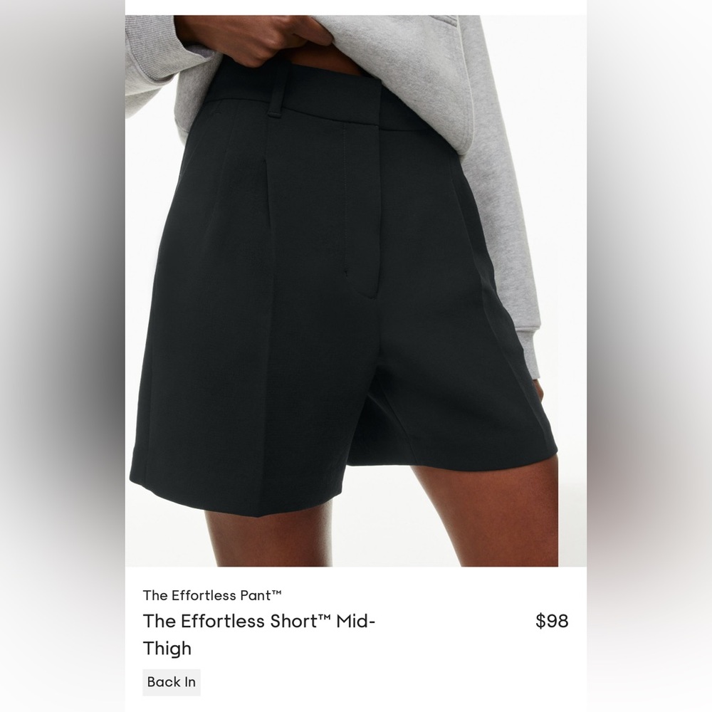 Like New: Aritzia , Size 4 - Effortless Shorts Mid Length
